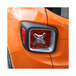 2Pcs/Set ABS Chrome for Jeep Renegade 2014 - 2019 Rear Head Lights Decoration Cover Trim Back Lamps Sticker Accessories