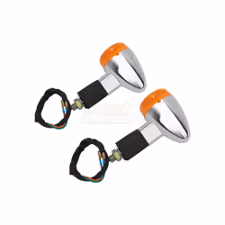 2Pcs 12V Universal Motorcycle Turn Signal Indicator Light Turning Amber Lamp Bulb For Suzuki Harley Honda Kawasaki Yamaha
