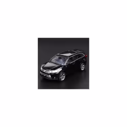 1:32 Toyota Highlander SUV Alloy Car Model Diecasts & Toy Metal Off-road Vehicles Car Model High Simulation - Black