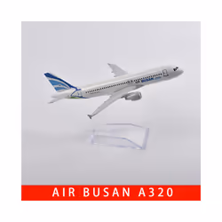 16cm Korean Air Boeing 747 Plane Model Aircraft Diecast Metal 1/400 Scale Airplane Model Gift Collection - Korea Busan A320