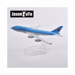 16cm Korean Air Boeing 747 Plane Model Aircraft Diecast Metal 1/400 Scale Airplane Model Gift Collection - JINAIR Boeing 737