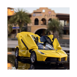 1:32 Laferrari Alloy Sports Car Model Diecasts Metal Toy Vehicles Car Model High Simulation Sound and - Yellow