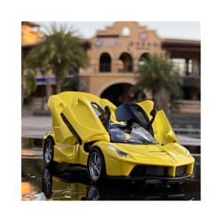 1:32 Laferrari Alloy Sports Car Model Diecasts Metal Toy Vehicles Car Model High Simulation Sound and - Yellow