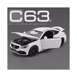 1:32 C63S Coupe Alloy Car Model Diecast Metal Toy Vehicles Car Model Collection Simulation Sound and - 1 32 White