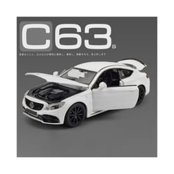 1:32 C63S Coupe Alloy Car Model Diecast Metal Toy Vehicles Car Model Collection Simulation Sound and - 1 32 White