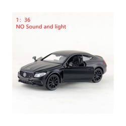 1:32 C63S Coupe Alloy Car Model Diecast Metal Toy Vehicles Car Model Collection Simulation Sound and - 1 36 black