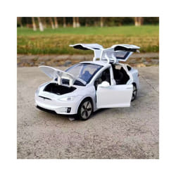 1:32 Model X Model S SUV Alloy Car Model Diecasts Metal Simulation Toy Vehicles Car Model Sound Light - model x white