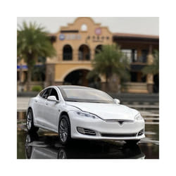 1:32 Model X Model S SUV Alloy Car Model Diecasts Metal Simulation Toy Vehicles Car Model Sound Light - model S white