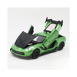 1:32 Corvette ZR1 Supercar Toy Car Model Car Diecast Simulation Metal Alloy Vehicles Miniature Scale - Green