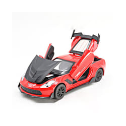 1:32 Corvette ZR1 Supercar Toy Car Model Car Diecast Simulation Metal Alloy Vehicles Miniature Scale - Red black