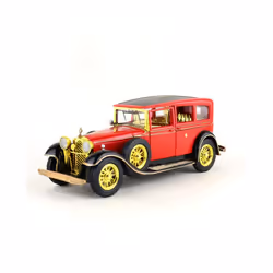 17CM 1:28 Scale Metal Alloy Diecast Classic Vintage Pull Back Sounds and lights car model Vehicles Model - b