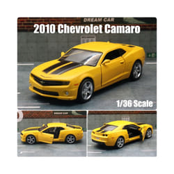 1/36 Chevrolet Camaro Super Sport Toy Car Model 5'' 1:36 RMZ CiTY Diecast Miniature Vehicle Pull Back - Yellow