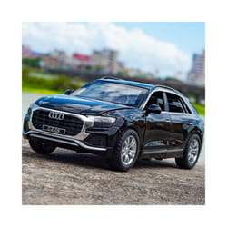 1:32 AUDI Q8 SUV Alloy Car Model Diecast Metal Vehicles Car Model Collection High Simulation Sound and - Black