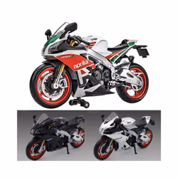 1/12 Aprilia RSV4 RR1000 Toy Motorcycle RMZ City Diecast Metal Miniature Model 1:12 Racing Super Sport - black