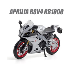 1/12 Aprilia RSV4 RR1000 Toy Motorcycle RMZ City Diecast Metal Miniature Model 1:12 Racing Super Sport - Silver