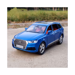1:32 AUDI Q7 SUV Alloy Car Model Diecast & Toy Vehicles Metal Car Model Simulation Sound and Light Collection - Blue