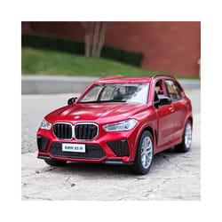 Caipo 1:32 BMW X5M X5 SUV Alloy Model Car Toy Diecasts Casting Pull Back Sound and Light Car Toys For - Red