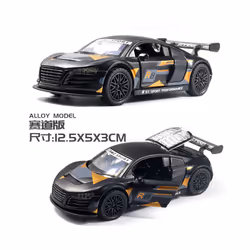 1:36 Diecast Alloy Car Model Children's Toy Car Open the door Decoration Cool Racing Car Boy toys Gift - Aohei orange