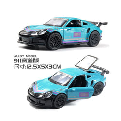 1:36 Diecast Alloy Car Model Children's Toy Car Open the door Decoration Cool Racing Car Boy toys Gift - Black blue