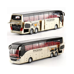 1:32 High Quality Alloy Business Bus Model Metal Diecasts Simulation Luxury Double Sightseeing Bus Pull - A