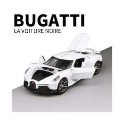 1:32 Alloy Scale Model Car Toys Bugatti La Voiture Noire Alloy Diecast Simulation Toy Vehicles Models - White