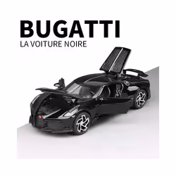 1:32 Alloy Scale Model Car Toys Bugatti La Voiture Noire Alloy Diecast Simulation Toy Vehicles Models - Bright Black