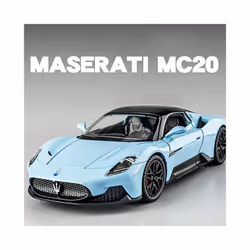 Large 1/22 Maserati MC20 Sport Car Alloy Model Car Diecast Metal Scale Collection Vehicle Model Sound - Green