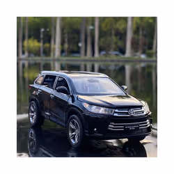 1:32 Toyota Highlander SUV Alloy Car Model Diecasts & Toy Metal Off-road Vehicles Car Model High Simulation - Gray