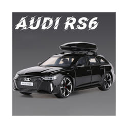 1:32 Audi RS6 Quattro Station Wagon Alloy Model Car Toy Diecasts Metal Casting Sound and Light Car Toys - Black