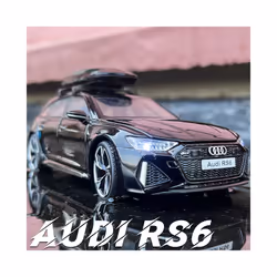 1/32 Audi RS6 Avant Alloy Station Wagon Car Model Diecasts Metal Toy Sports Car Model Simulation Sound - Gray
