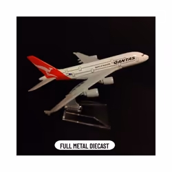 Scale 1:400 Metal Aircraft Model, Qantas A380 Airplane Diecast Plane Aeroplane Home Office Decor Mini - 119.VIRGIN B747