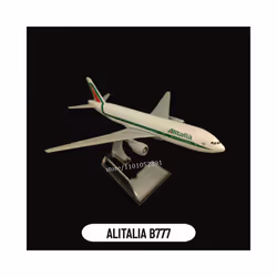 Scale 1:400 Metal Aircraft Model, Qantas A380 Airplane Diecast Plane Aeroplane Home Office Decor Mini - 145.ALITALIA B777