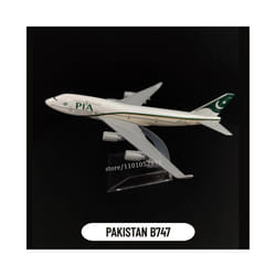 Scale 1:400 Metal Aircraft Model, Qantas A380 Airplane Diecast Plane Aeroplane Home Office Decor Mini - 89.PAKISTAN B747