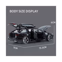 1:32 Audi RS6 Quattro Station Wagon Alloy Model Car Toy Diecasts Metal Casting Sound and Light Car Toys - Gray