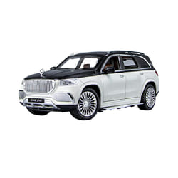 1:24 Benz Maybach Gls600 Alloy Car Model Sound And Light Pull Back Toy Car Suv Off-Road Vehicle Boy - White