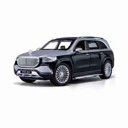 1:24 Benz Maybach Gls600 Alloy Car Model Sound And Light Pull Back Toy Car Suv Off-Road Vehicle Boy - Silver