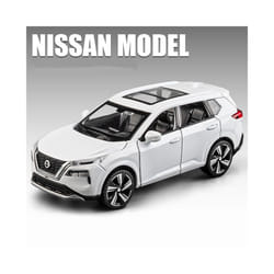 1:32 Nissan X-TRAIL SUV Alloy Car Model Diecast Metal Toy Off-road Vehicles Car Model Simulation Sound - White