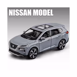 1:32 Nissan X-TRAIL SUV Alloy Car Model Diecast Metal Toy Off-road Vehicles Car Model Simulation Sound - Gray