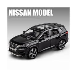 1:32 Nissan X-TRAIL SUV Alloy Car Model Diecast Metal Toy Off-road Vehicles Car Model Simulation Sound - Black
