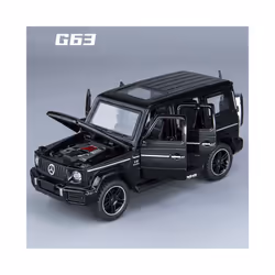 1:32 Benz G63 SUV Alloy Model Car Toy Diecasts Metal Casting Sound and Light Car Toys For Children Vehicle - Black