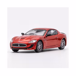 Diecast 1:64 Scale Maserati GT Sports Car Simulation Alloy Die-cast Coupe Supercar Red Car Model Collectible - A