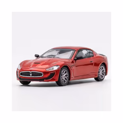 Diecast 1:64 Scale Maserati GT Sports Car Simulation Alloy Die-cast Coupe Supercar Red Car Model Collectible - A