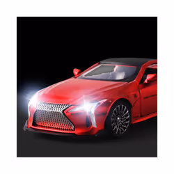1:32 LC500 Alloy Sports Car Model Diecast Metal Toy Racing Vehicle Car Model Simulation Sound and Light - Yellow