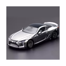 1:32 LC500 Alloy Sports Car Model Diecast Metal Toy Racing Vehicle Car Model Simulation Sound and Light - Silvery