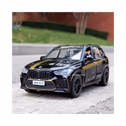 Caipo 1:32 BMW X5M Model Car Toy Alloy Diecasts Sound Light Vehicle Model High Simulation Metal Vehicle - Red