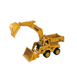Engineering Car Toy Large Bulldozer Toy Excavator Toy Dump Truck Model Car Toys Birthday Gift Toy Vehicles - yellow