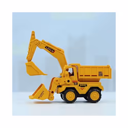 Engineering Car Toy Large Bulldozer Toy Excavator Toy Dump Truck Model Car Toys Birthday Gift Toy Vehicles - yellow