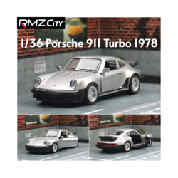1/36 Porsche 911 Toy Car Model RMZ CiTY Miniature Racing Free Wheels Pull Back Diecast Metal Collection - Silver