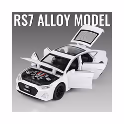 1:32 Audi RS7 Sportback Alloy Model Car Toy Diecasts Metal Casting Sound and Light Car Toys For Children - White