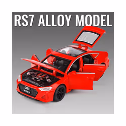 1:32 Audi RS7 Sportback Alloy Model Car Toy Diecasts Metal Casting Sound and Light Car Toys For Children - Red